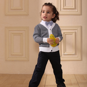 One hundred boys suits Kids Fun Autumn 2013 new Korean version of the influx of baby casual suits College Wind Children